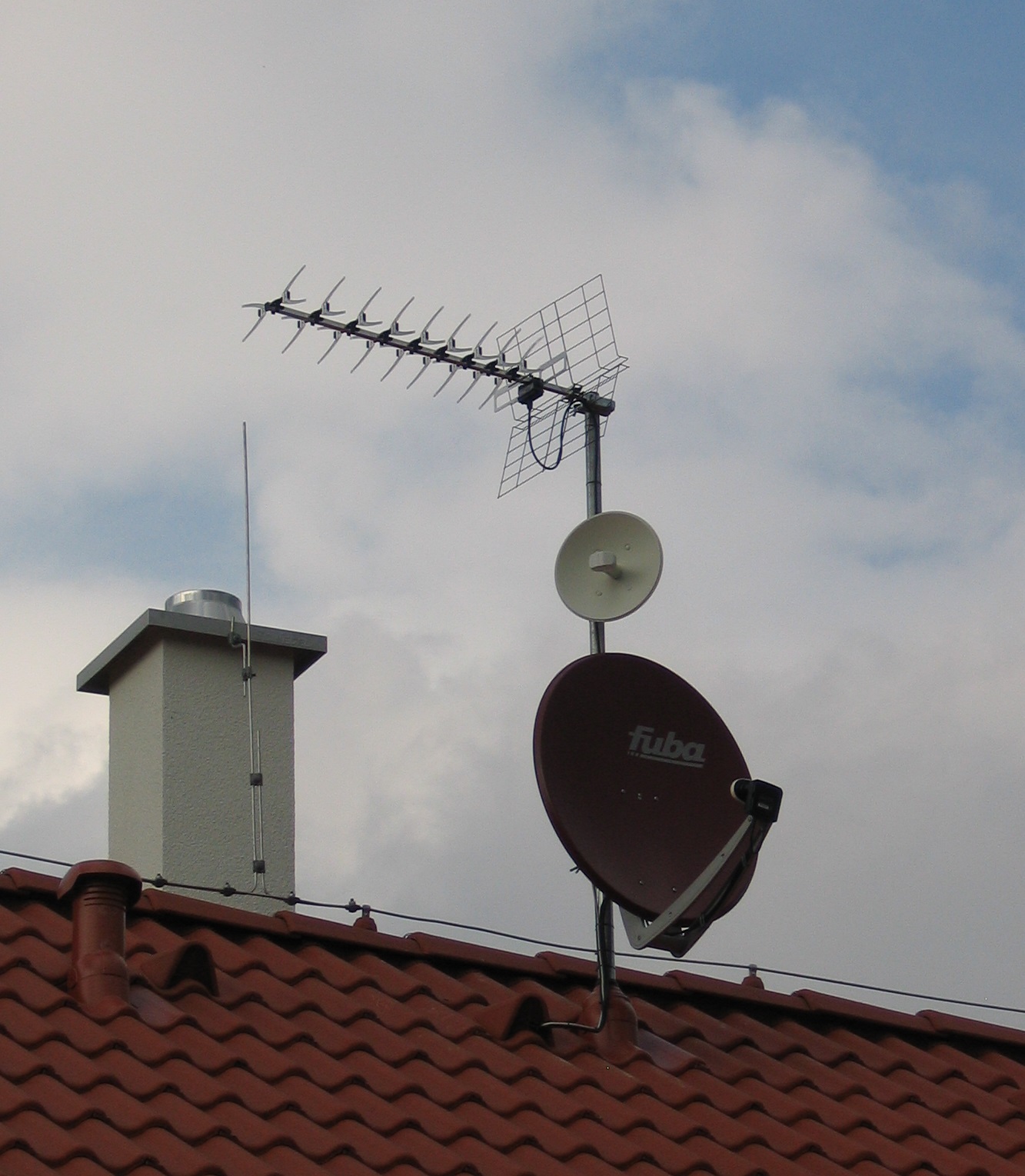 Detail antén